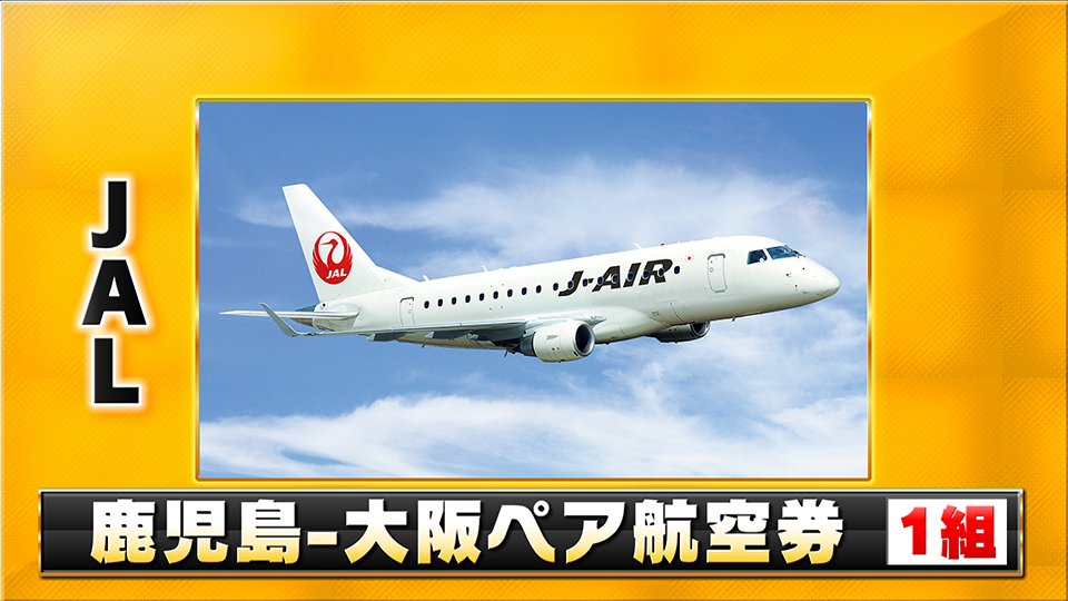 JAL-鹿児島-大阪ペア航空券